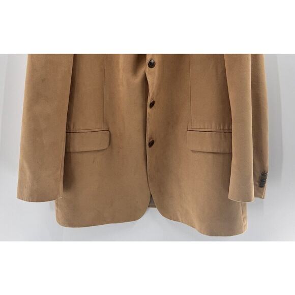 Lord & Taylor Fifth Ave Men Brown Camel Blazer Sport‎ Coat 44R Corp Classic - Picture 3 of 15